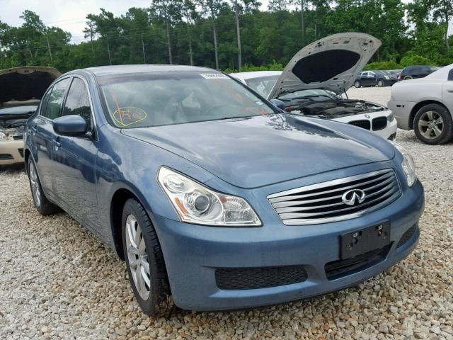 JNKCV61E69M310251 - 2009 INFINITI G37 BASE BLUE photo 1