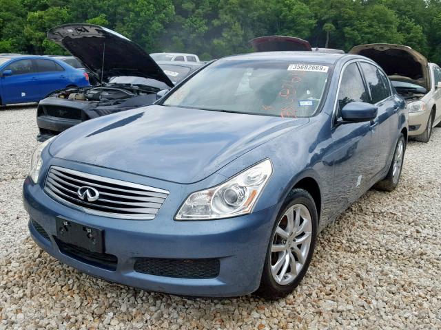 JNKCV61E69M310251 - 2009 INFINITI G37 BASE BLUE photo 2