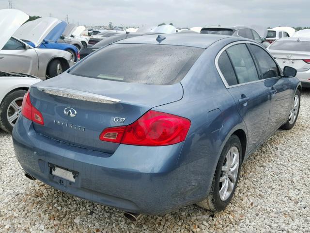 JNKCV61E69M310251 - 2009 INFINITI G37 BASE BLUE photo 4