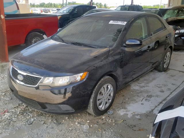 KNAFU4A29D5699026 - 2013 KIA FORTE EX BLACK photo 2