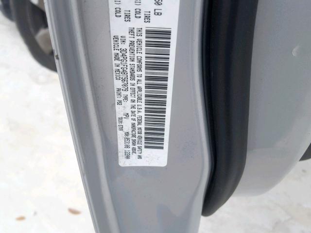 3D4PG1FG4BT567079 - 2011 DODGE JOURNEY MA SILVER photo 10