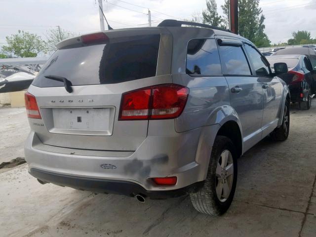 3D4PG1FG4BT567079 - 2011 DODGE JOURNEY MA SILVER photo 4