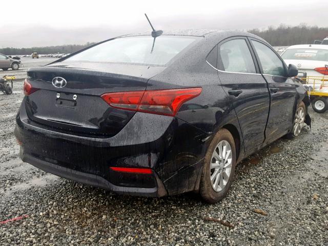 3KPC24A30KE053900 - 2019 HYUNDAI ACCENT SE BLACK photo 4