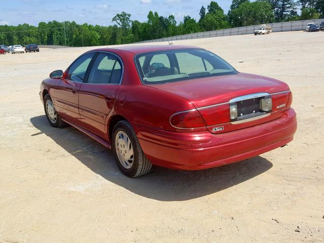 1G4HR54K43U209963 - 2003 BUICK LESABRE LI RED photo 3