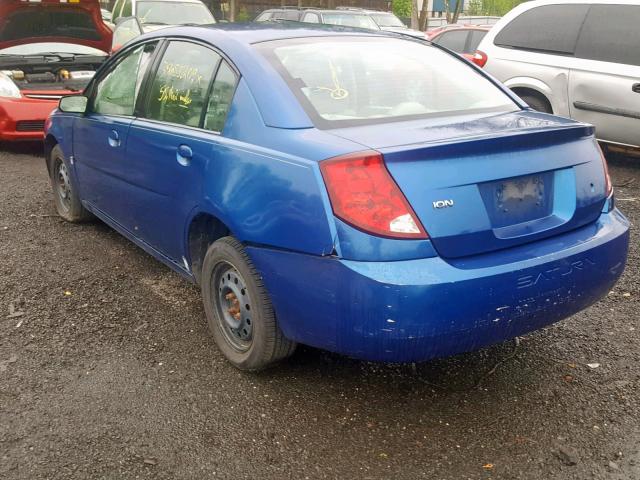 1G8AJ52F85Z179577 - 2005 SATURN ION LEVEL BLUE photo 3