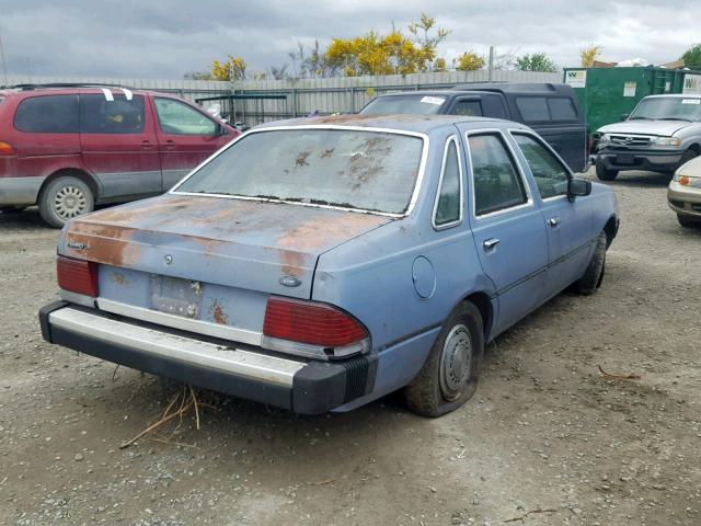 1FABP21R3EK291592 - 1984 FORD TEMPO L BLUE photo 4