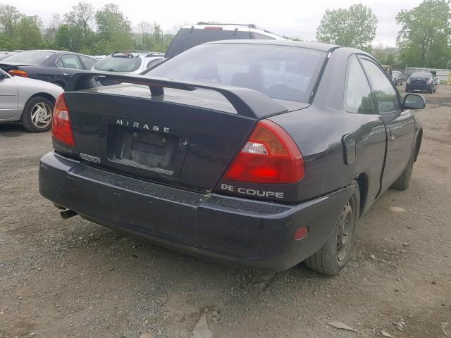 JA3AY11A71U038621 - 2001 MITSUBISHI MIRAGE DE BLACK photo 4