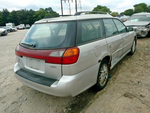 4S3BH635137303392 - 2003 SUBARU LEGACY L SILVER photo 4