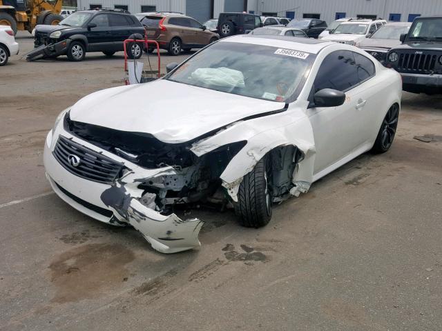 JNKCV64E48M130373 - 2008 INFINITI G37 BASE WHITE photo 2