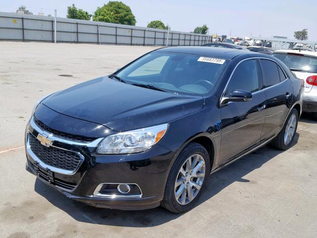 1G11E5SAXGU114429 - 2016 CHEVROLET MALIBU LIM BLACK photo 2