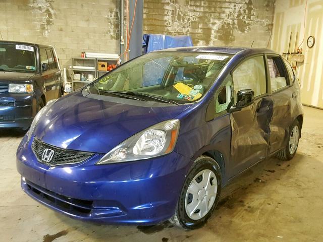 JHMGE8H38DC038589 - 2013 HONDA FIT BLUE photo 2