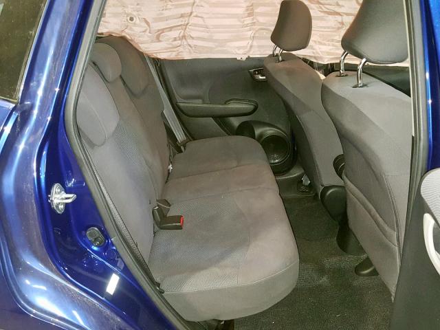 JHMGE8H38DC038589 - 2013 HONDA FIT BLUE photo 6