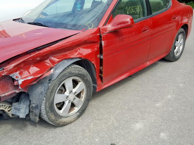 2G2WP552371167758 - 2007 PONTIAC GRAND PRIX RED photo 10