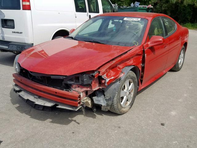 2G2WP552371167758 - 2007 PONTIAC GRAND PRIX RED photo 2