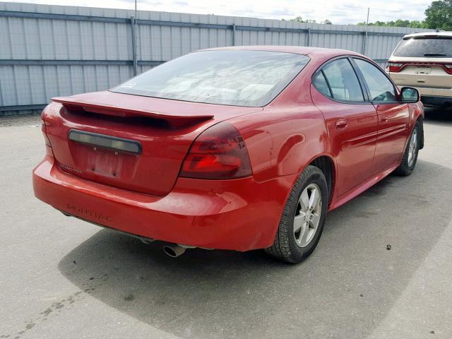 2G2WP552371167758 - 2007 PONTIAC GRAND PRIX RED photo 4