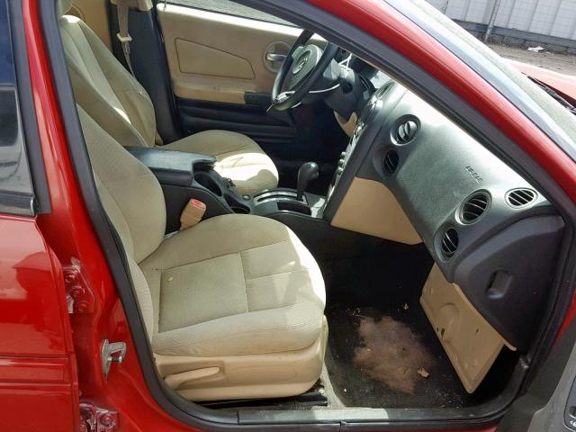 2G2WP552371167758 - 2007 PONTIAC GRAND PRIX RED photo 5