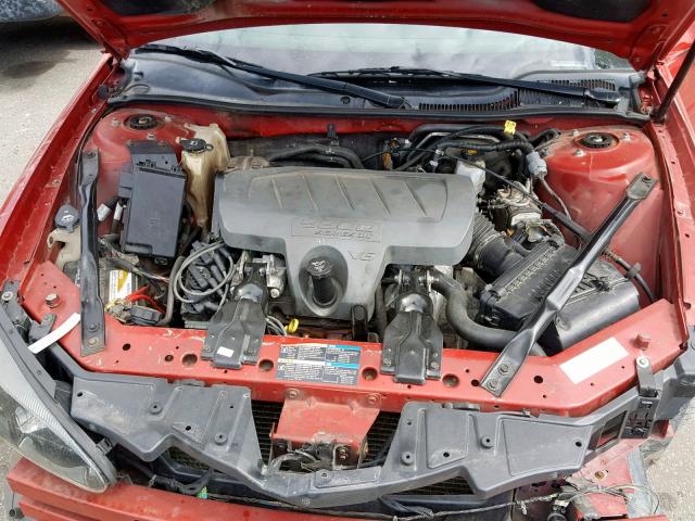 2G2WP552371167758 - 2007 PONTIAC GRAND PRIX RED photo 7