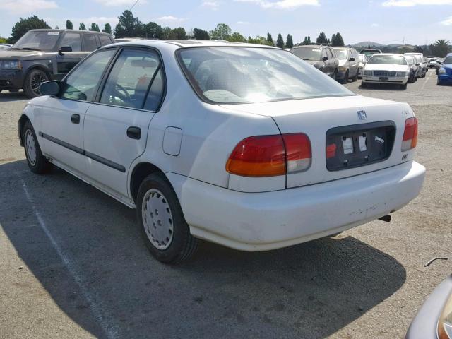 JHMEJ6622VS042193 - 1997 HONDA CIVIC DX WHITE photo 3