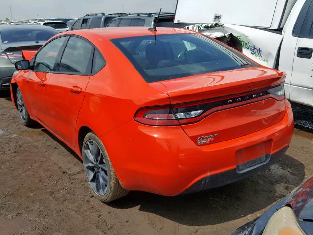 1C3CDFFA8GD817969 - 2016 DODGE DART SXT S ORANGE photo 3