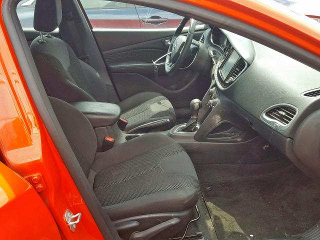 1C3CDFFA8GD817969 - 2016 DODGE DART SXT S ORANGE photo 5