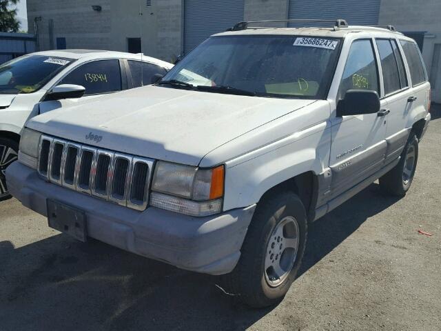 1J4GZ58Y0TC207416 - 1996 JEEP GRAND CHER WHITE photo 2