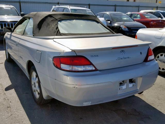 2T1FF28P91C465809 - 2001 TOYOTA CAMRY SOLA SILVER photo 3