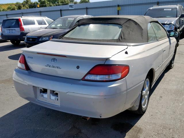 2T1FF28P91C465809 - 2001 TOYOTA CAMRY SOLA SILVER photo 4