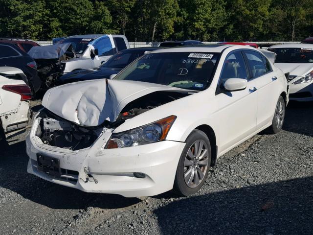 1HGCP3F88CA038258 - 2012 HONDA ACCORD EXL WHITE photo 2