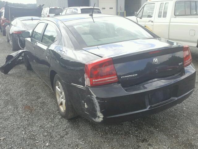 2B3KA33G88H179350 - 2008 DODGE CHARGER SX BLACK photo 3