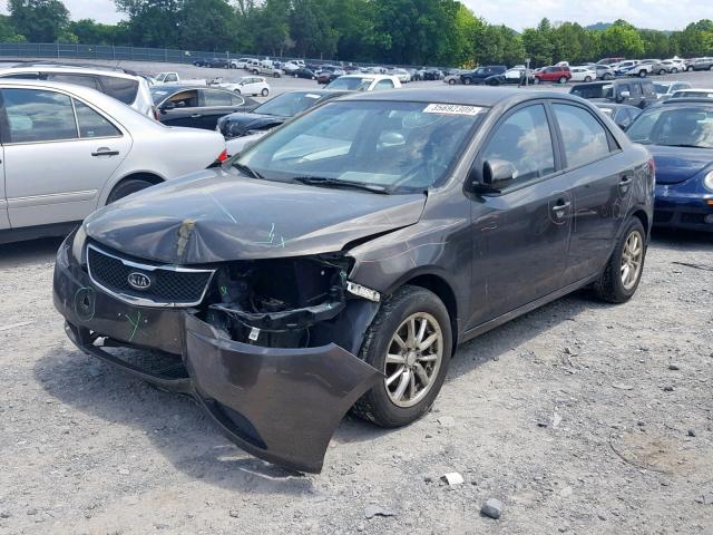 KNAFU4A22A5058067 - 2010 KIA FORTE EX CHARCOAL photo 2