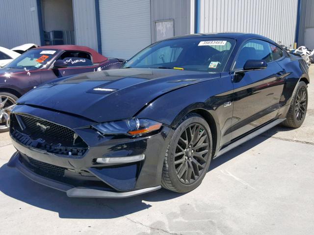 1FA6P8CF0J5116488 - 2018 FORD MUSTANG GT BLACK photo 2