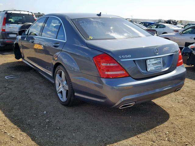 WDDNG7BB7AA338263 - 2010 MERCEDES-BENZ S 550 CHARCOAL photo 3