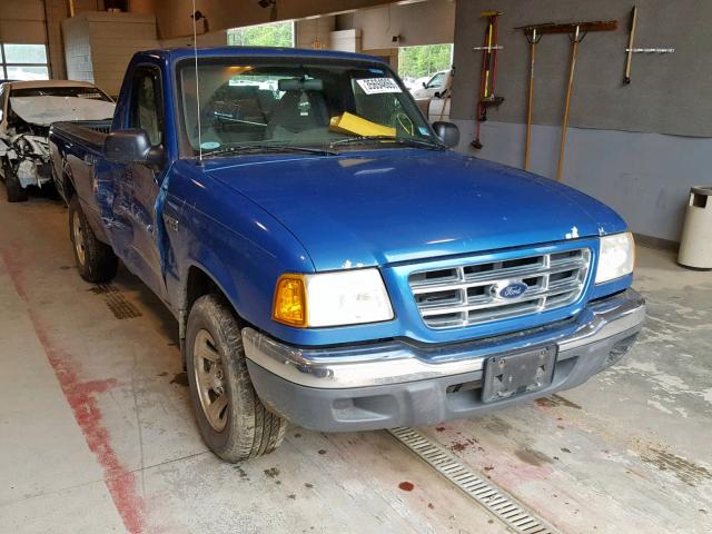 1FTYR10U21TA20932 - 2001 FORD RANGER BLUE photo 1