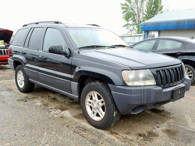 1J4GX48S04C288298 - 2004 JEEP GRAND CHER BLACK photo 1