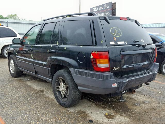 1J4GX48S04C288298 - 2004 JEEP GRAND CHER BLACK photo 3