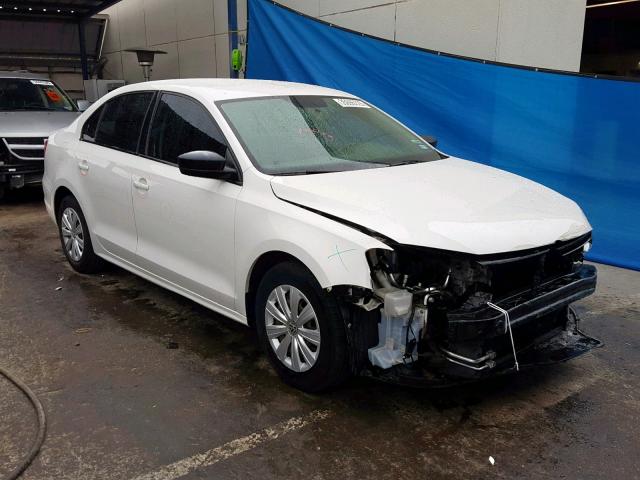 3VW2K7AJ8DM369787 - 2013 VOLKSWAGEN JETTA BASE WHITE photo 1