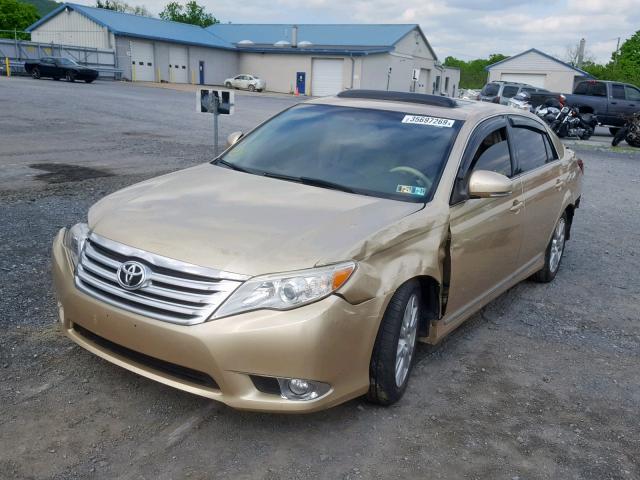 4T1BK3DB1BU374639 - 2011 TOYOTA AVALON BAS GOLD photo 2