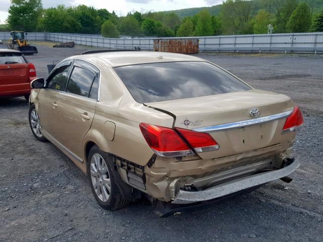 4T1BK3DB1BU374639 - 2011 TOYOTA AVALON BAS GOLD photo 3