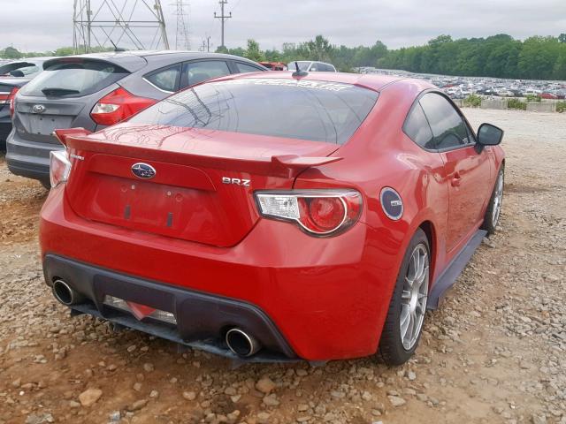 JF1ZCAC19D2606633 - 2013 SUBARU BRZ 2.0 LI RED photo 4