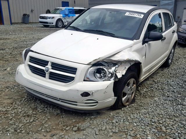 1B3HB28B98D586461 - 2008 DODGE CALIBER WHITE photo 2