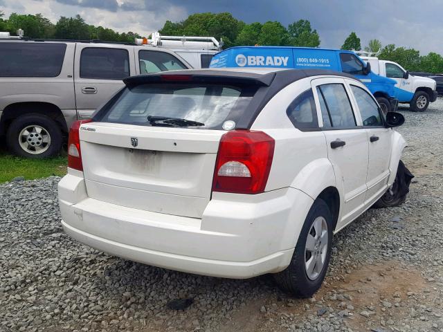 1B3HB28B98D586461 - 2008 DODGE CALIBER WHITE photo 4