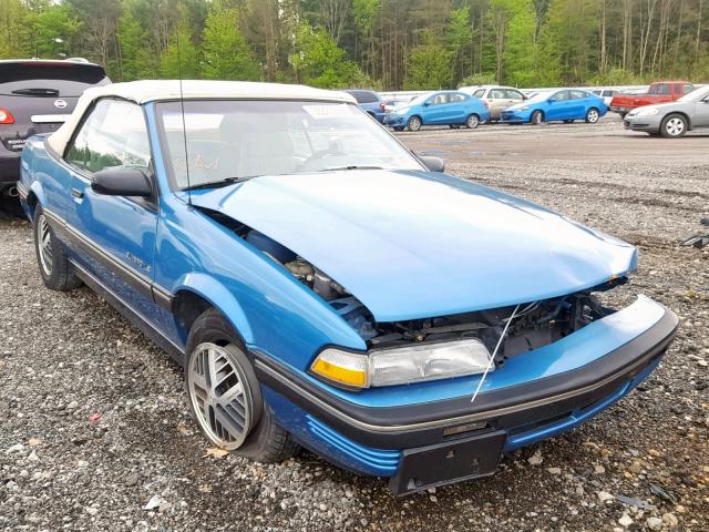 1G2JB34T4M7637947 - 1991 PONTIAC SUNBIRD LE BLUE photo 1