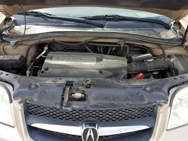 2HNYD18692H504898 - 2002 ACURA MDX TOURIN GOLD photo 7