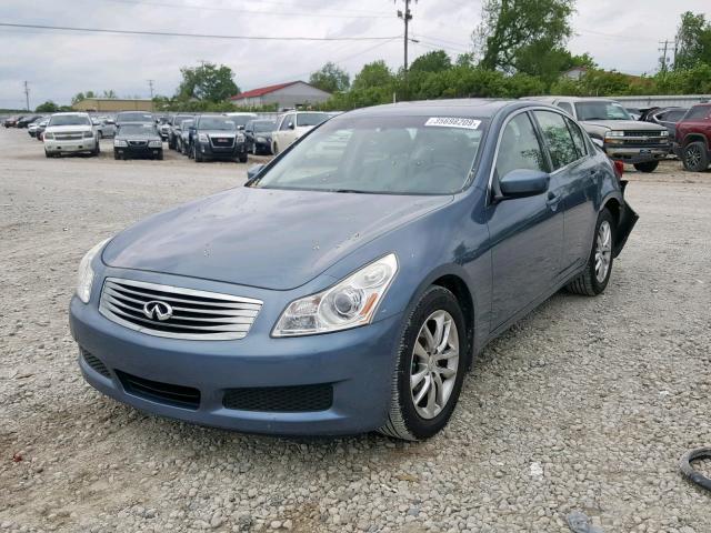 JNKCV61F39M052747 - 2009 INFINITI G37 BLUE photo 2