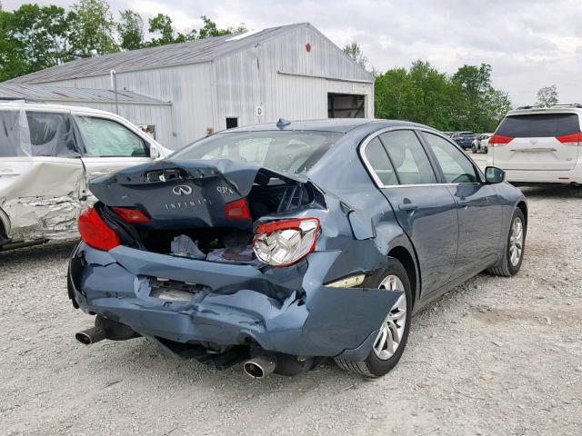 JNKCV61F39M052747 - 2009 INFINITI G37 BLUE photo 4