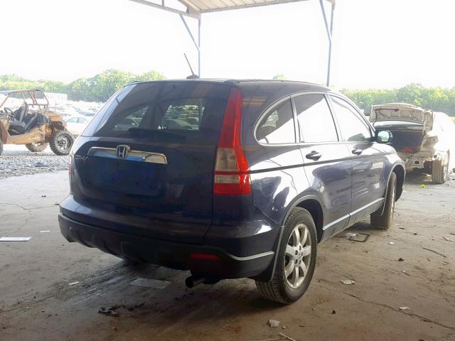 JHLRE38788C044742 - 2008 HONDA CR-V EXL BLUE photo 4