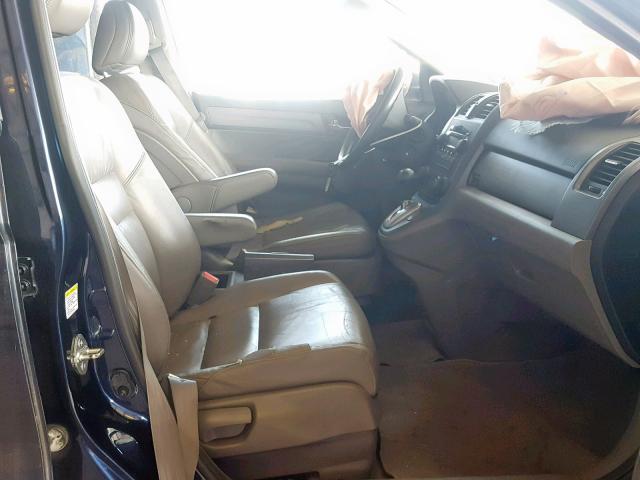 JHLRE38788C044742 - 2008 HONDA CR-V EXL BLUE photo 5