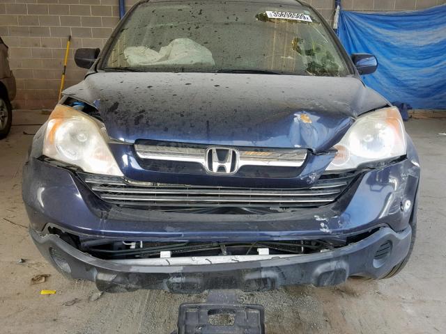 JHLRE38788C044742 - 2008 HONDA CR-V EXL BLUE photo 9