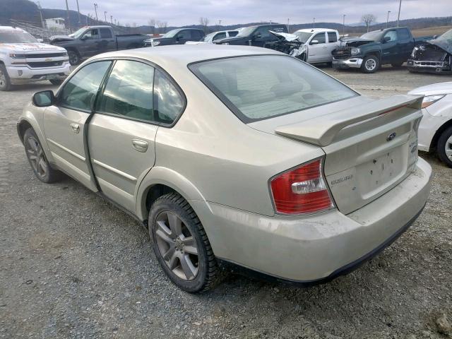 4S4BL86C964203501 - 2006 SUBARU LEGACY OUT TAN photo 3