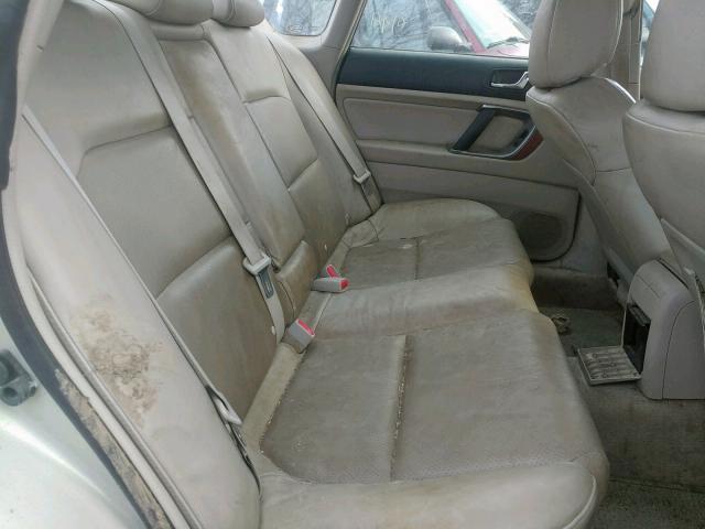 4S4BL86C964203501 - 2006 SUBARU LEGACY OUT TAN photo 6